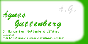 agnes guttenberg business card